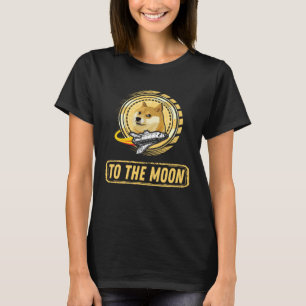 T-shirt Dogecoin vers la Lune Doge Crypto Meme HODL Shiba