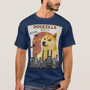 T-shirt    DogezillaFunny DOGE MEME Shiba Inu Chien