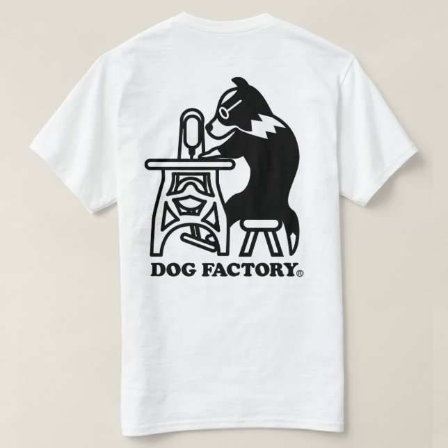 T-SHIRT DOGFACTORYロゴTシャツ（バックプリント） (Design dos)