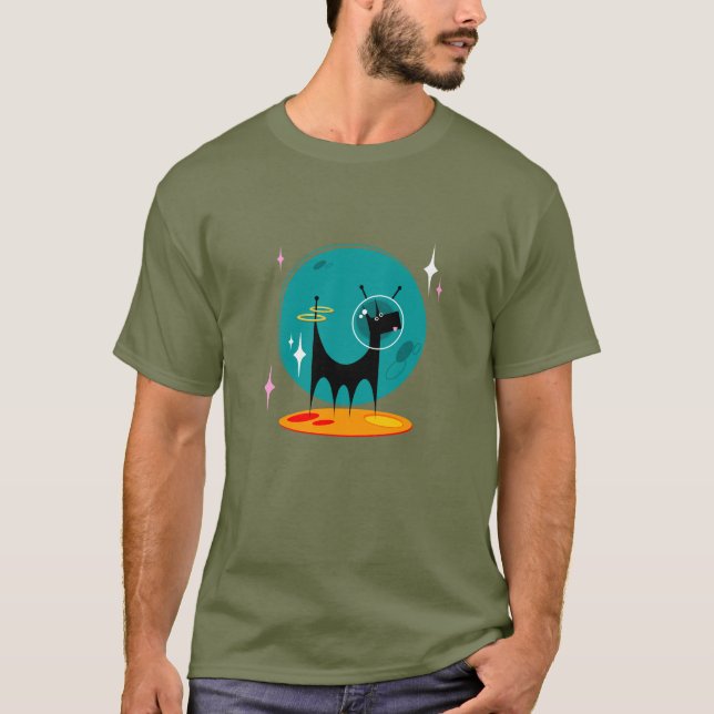 T-shirt Doggie de la lune atomique (Devant)