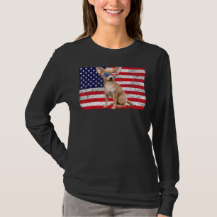T-shirt Doggie Usa Propriétaire Chien Usa Chihuahua Usa Dr