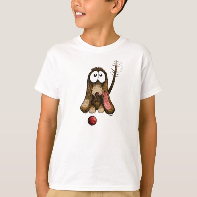 T-shirt Doggie Wanna Play! (Devant)