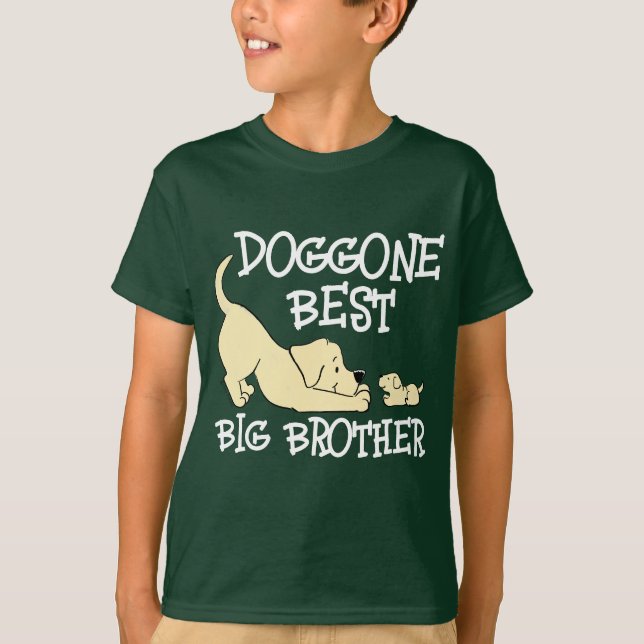 T-shirt Doggone Best Big Brother Cute Matching (Devant)