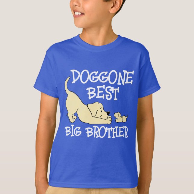T-shirt Doggone Best Big Brother Cute Matching (Devant)