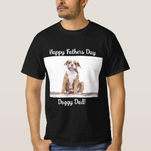 T-shirt Doggy Papa FÊTE DES PÈRES Photo personnalisée