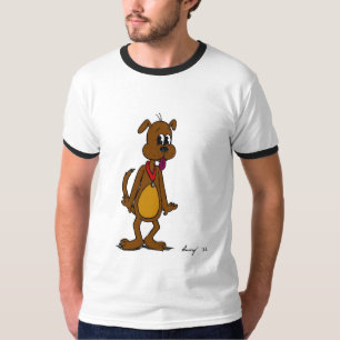 T-shirt Doggy Toon Mens Ringer