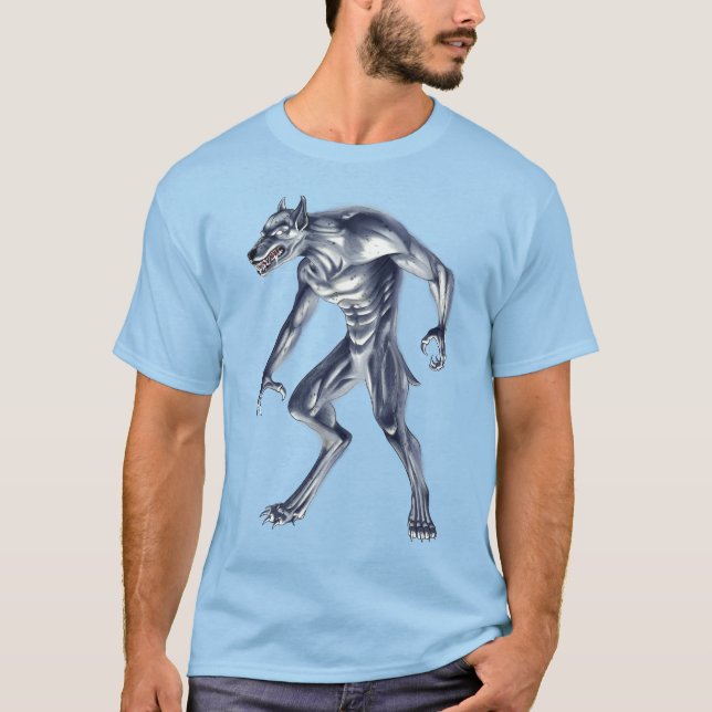 T-shirt Dogman Cryptid Beast (Devant)