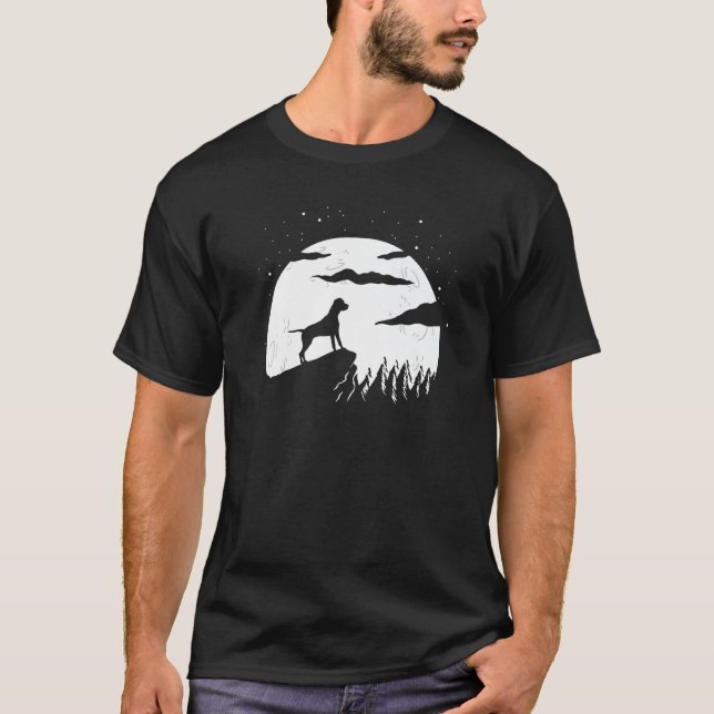 T-shirt Dogo Argentino and Mountain Premium (Devant)