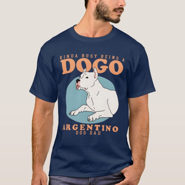T-shirt Dogo Argentino Chien Papa Chiens Chiens Propriétai (Devant)