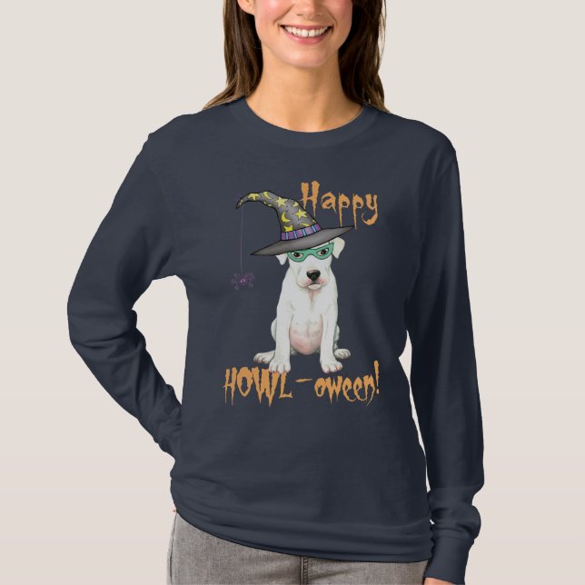 T-shirt Dogo Argentino Halloween (Devant)