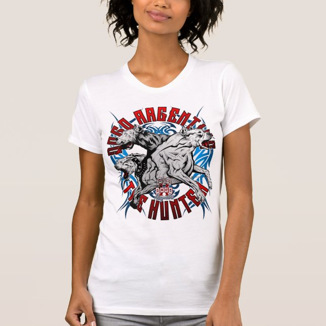 T-shirt Dogo Argentino le chasseur (Devant)