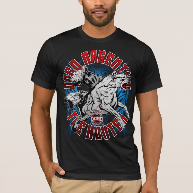 T-shirt Dogo Argentino le chasseur (Devant)