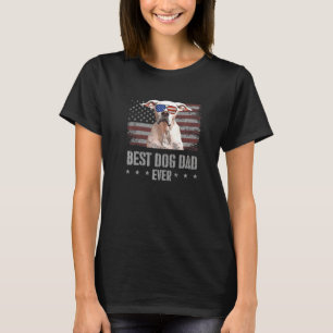 T-shirt Dogo Argentino Meilleur Chien Papa Jamais Rétro Am