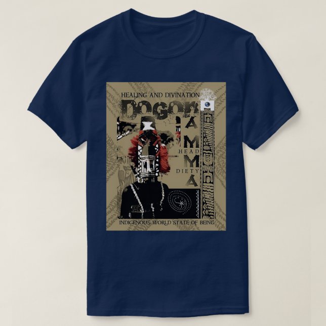 T-shirt DOGON SHAMAN Graphic (Design devant)