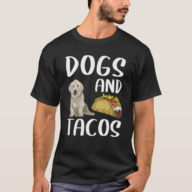 T-shirt Dogs And Tacos Glen of Imaal Terrier Mexican Food (Devant)