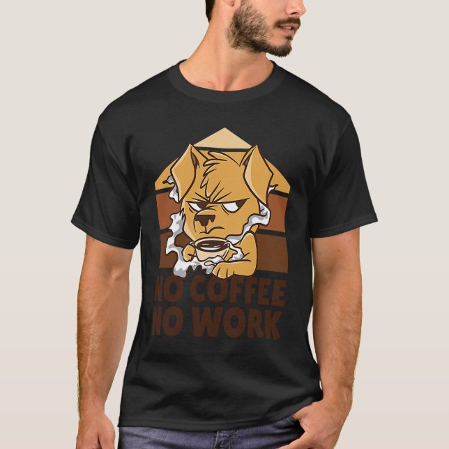 T-shirt Dogs Coffee Espresso Coffee  Men Women (Devant)
