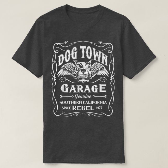 T-shirt DogTown Garage, véritable Rebel T (Design devant)