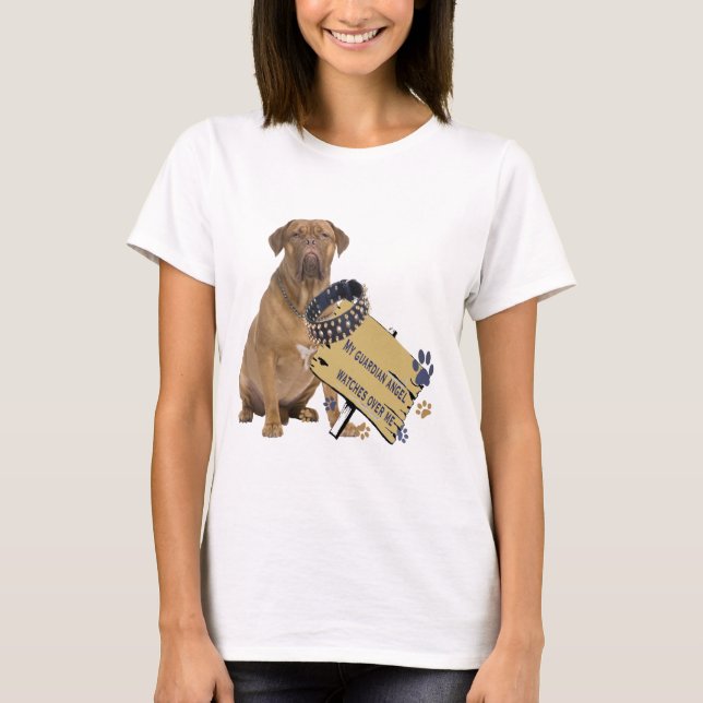 T-shirt Dogue De Bordeaux Me Surveille (Devant)