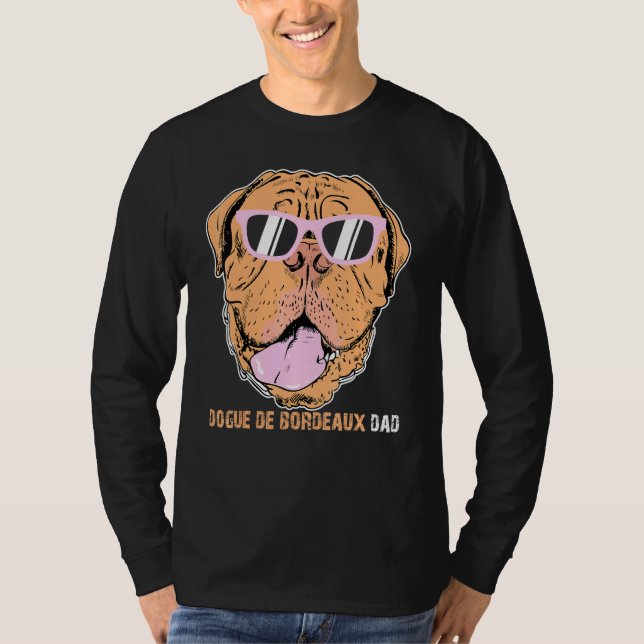 T-shirt Dogue De Bordeaux Papa Tee For Dog Owners Pères D (Devant)