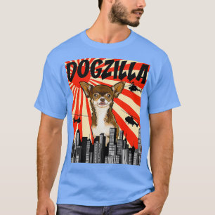 T-shirt Dogzilla japonaise Dogzilla Brown Chihuahua