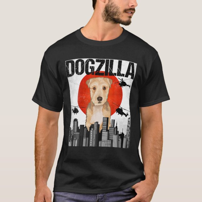 T-shirt Dogzilla japonaise Vintage Lakeland Terrier T (Devant)