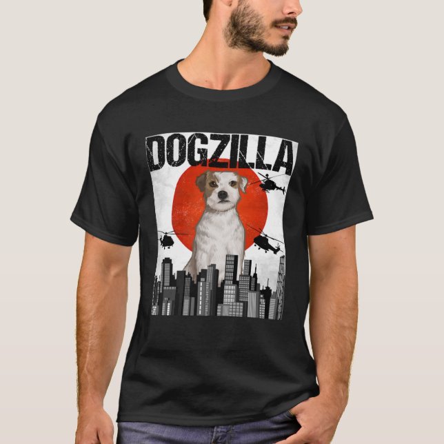 T-shirt Dogzilla Parson Russell Terrier (Devant)