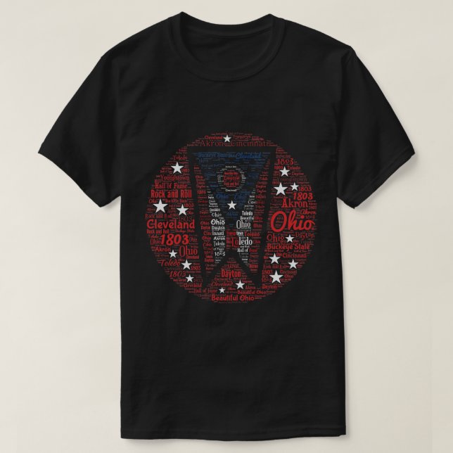 T-Shirt d'Ohio, Mot d'Ohio Homme (Design devant)