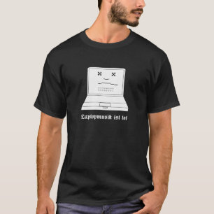 T-shirt Doigt d'IST d'ordinateur portable
