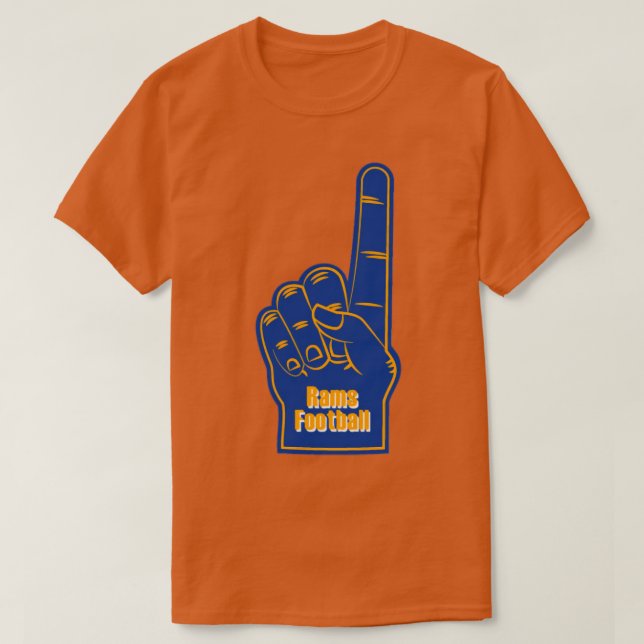 T-shirt Doigt en mousse de Los Angeles Rams (Design devant)