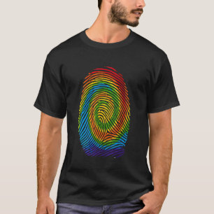 T-shirt Doigt Imprimer Dna Lgbtq Arc-en-ciel Gay pride All