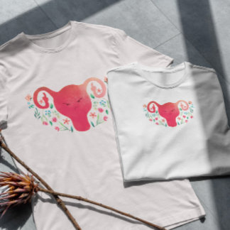 T-shirt Doigt moyen utérus
