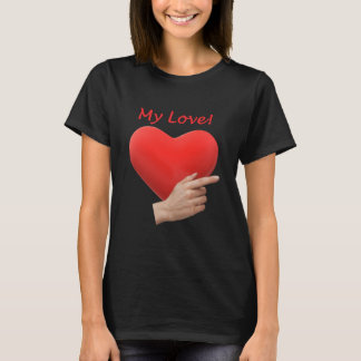 T-shirt Doigt Pointeur Coeur qui signifie