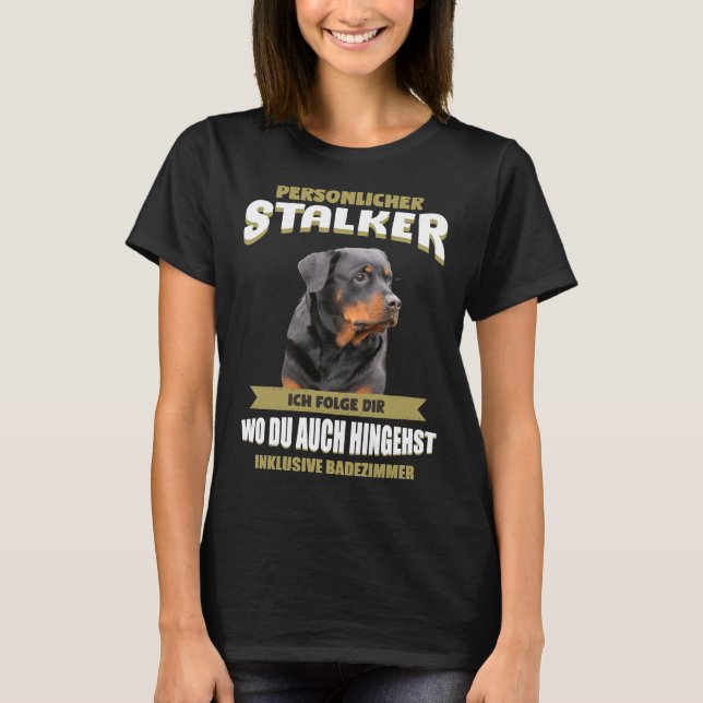 T-shirt Doigt Rottweiler Rotti (Devant)