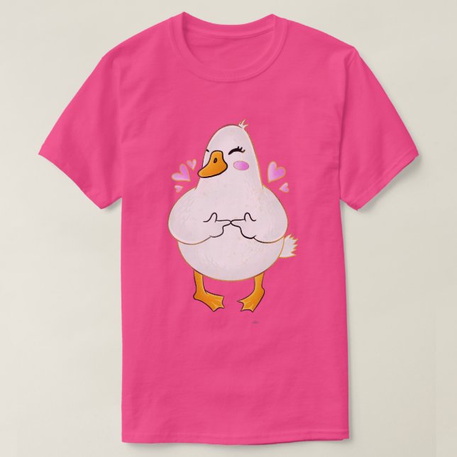 T-shirt Doigts de canard (Design devant)