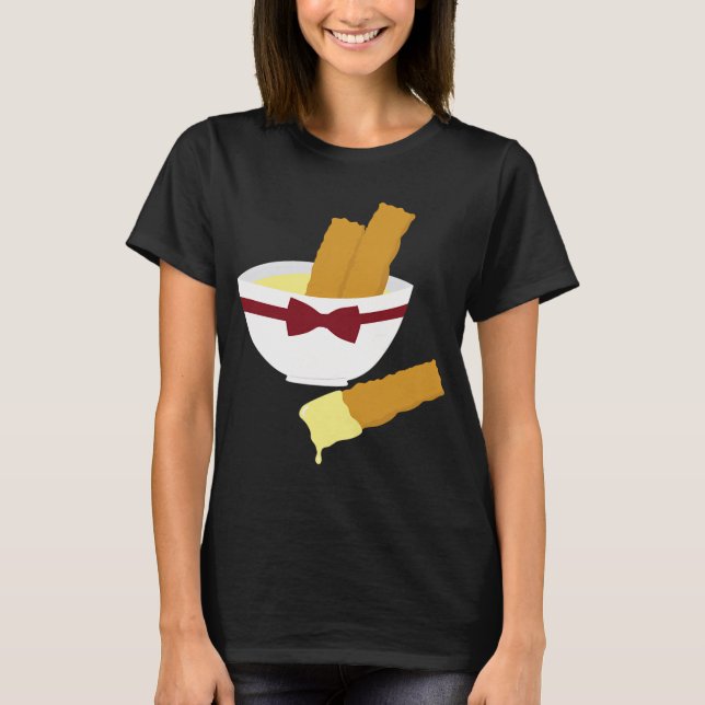 T-shirt Doigts de poisson et crème anglaise (Devant)