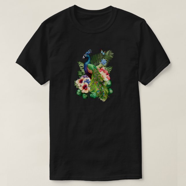 T-shirt d'oiseaux (Design devant)