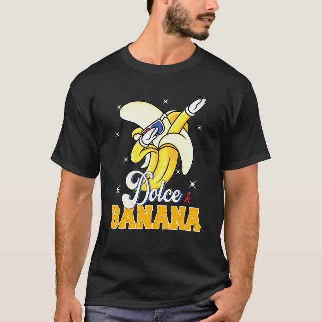 T-shirt Dolce Banana Dabbing Bananes Veggie Veggie (Devant)