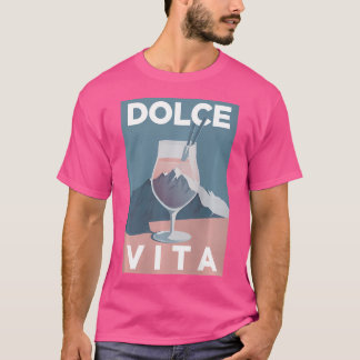T-shirt Dolce Vita Peinture Italia Mountains Randonnée Spr