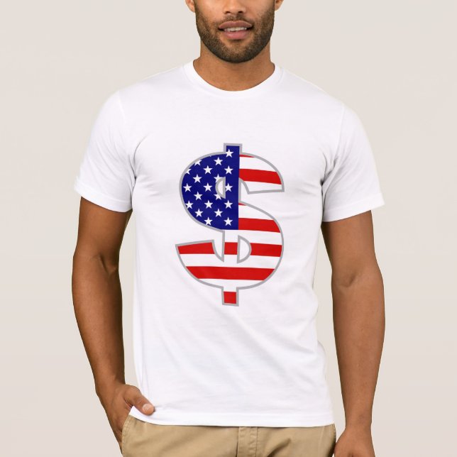 T-shirt Dollar américain (Devant)