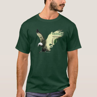 T-shirt Dollars volants d'argent fol