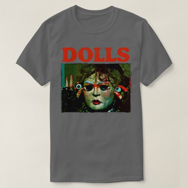 T-shirt DOLLS Retro 80s Cult Classic Horror (Design devant)