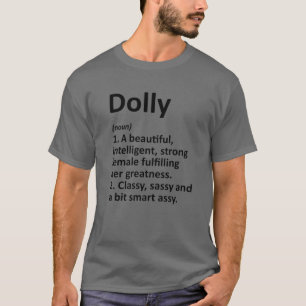 T-shirt DOLLY Définition Nom personnalisé Funny Christmas