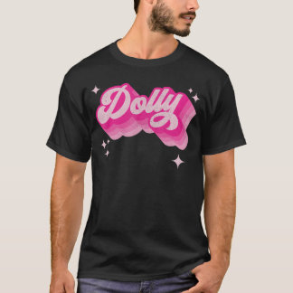 T-shirt Dolly First Name Girl Les années 70 personnalisée