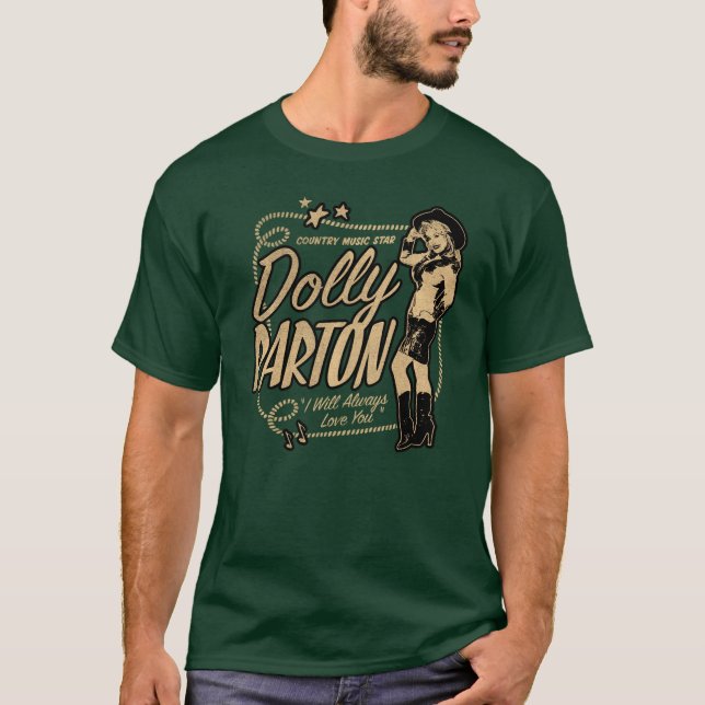 T-shirt Dolly Parton Country Music Star friend friend (Devant)