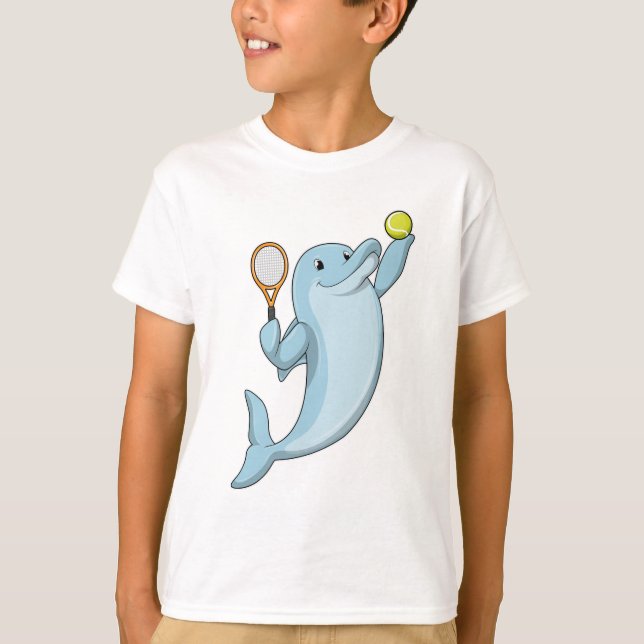 T-shirt Dolphin at tennis (Devant)