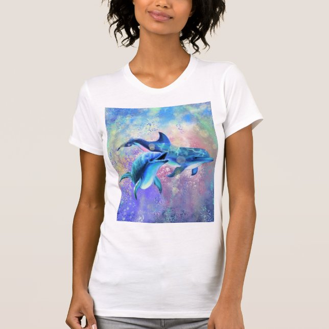 T-shirt Dolphin en couple (Devant)