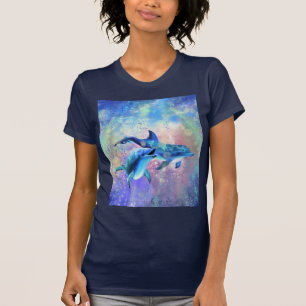 T-shirt Dolphin en couple Famille heureuse