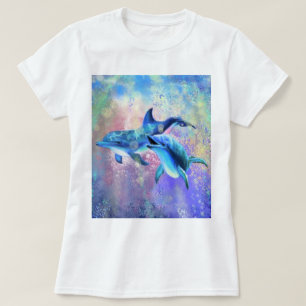 T-shirt Dolphin Famille heureuse