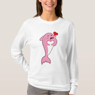 T-shirt Dolphin Love Heart