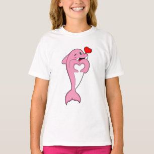 T-shirt Dolphin Love Heart